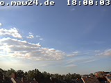 Der Himmel über Mannheim um 18:00 Uhr