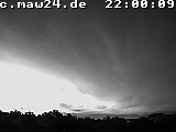 Der Himmel über Mannheim um 22:00 Uhr